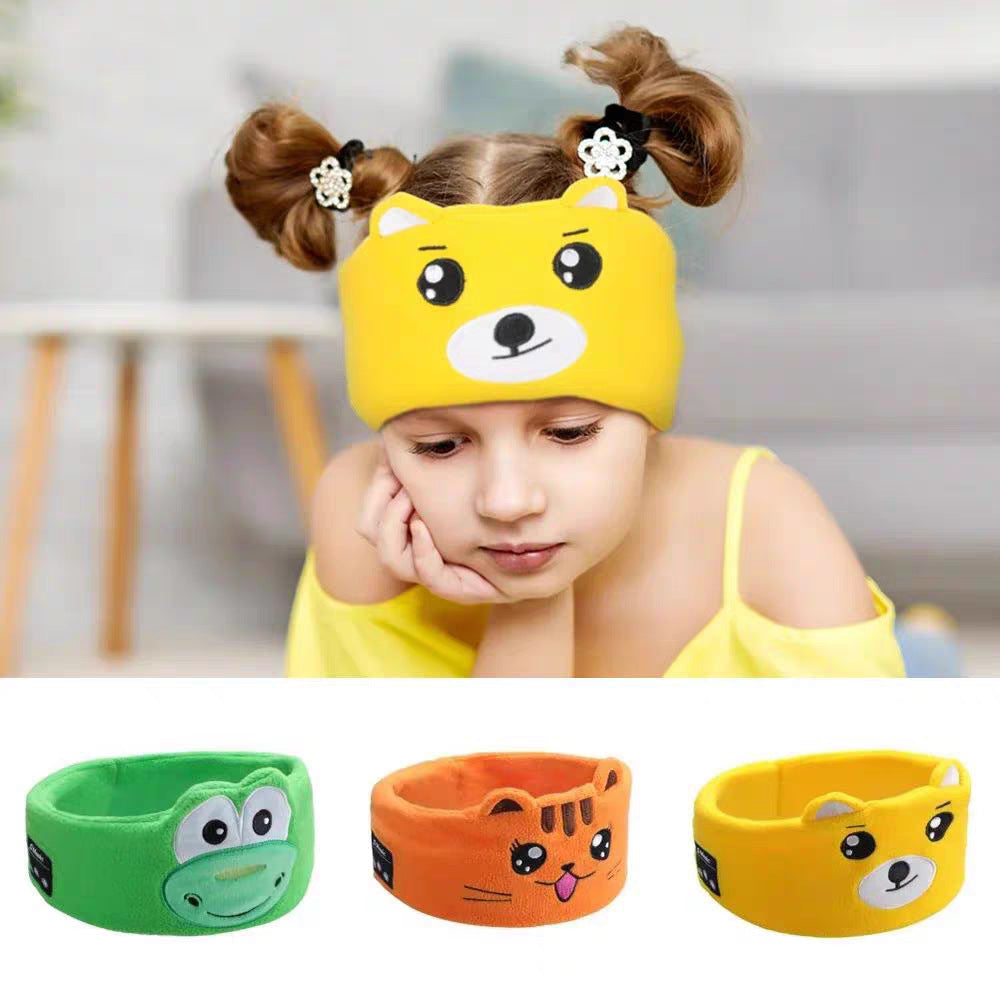Children Cartoon Animal Sleep Bluetooth Headphones with Eye Mask Headband