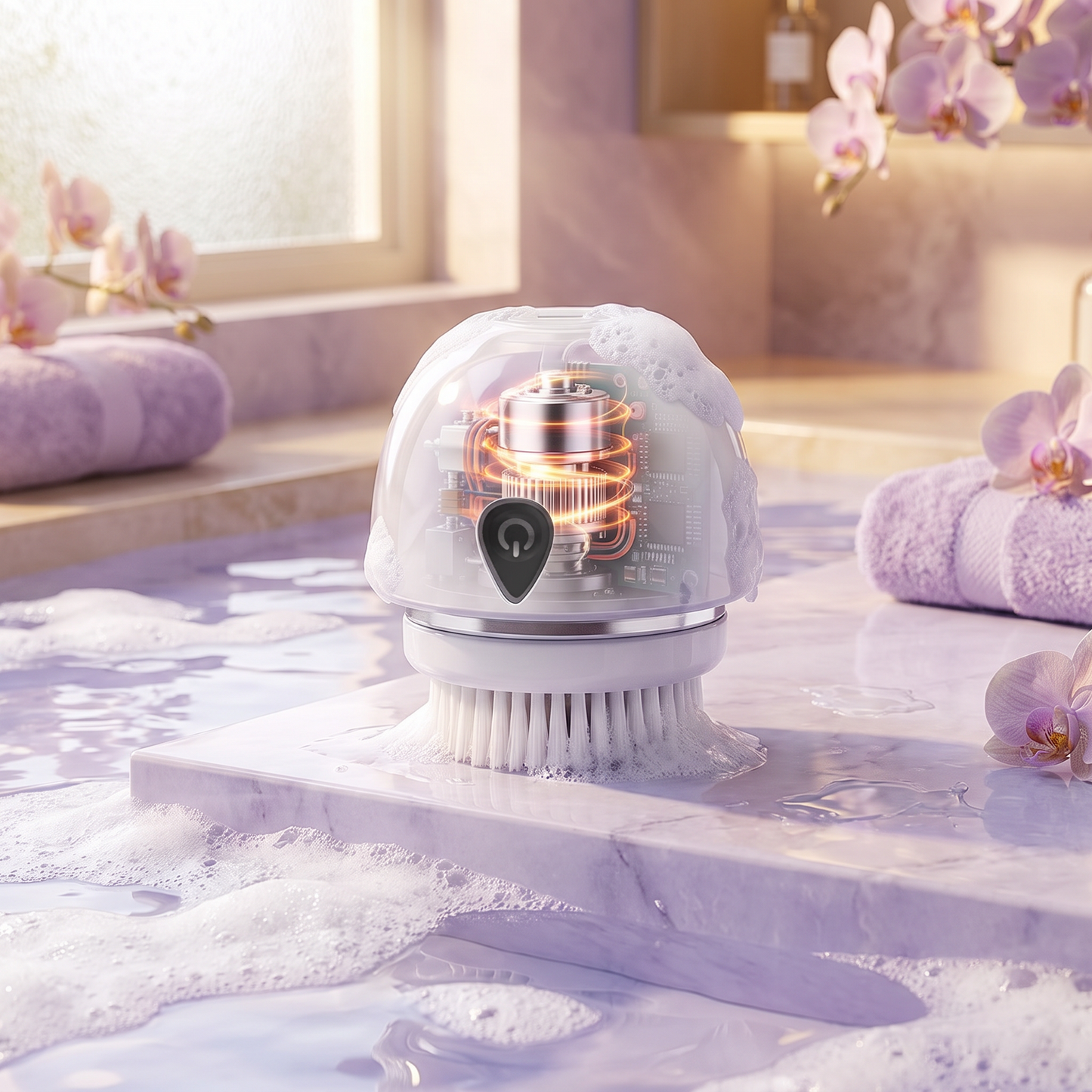 Rechargeable Ultrasonic Facial Cleansing Brush